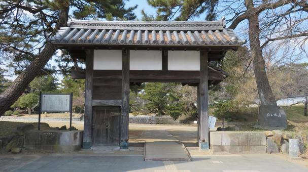 土浦城　前川口門 土浦城,亀城,旧前川口門の写真素材