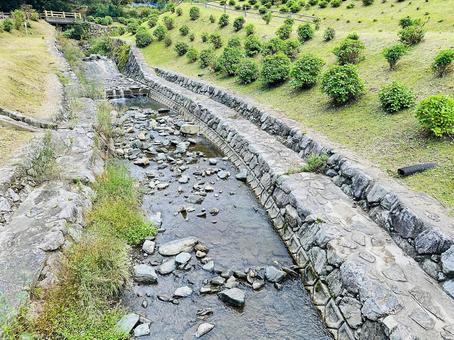 呉ダム　秋の公園 秋,呉ダム渓流公園,公園の写真素材