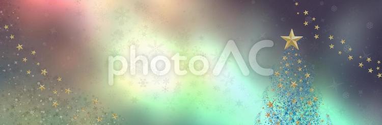 星のクリスマスオーナメントの幻想的な素材 クリスマス,星,クリスマスツリーの写真素材