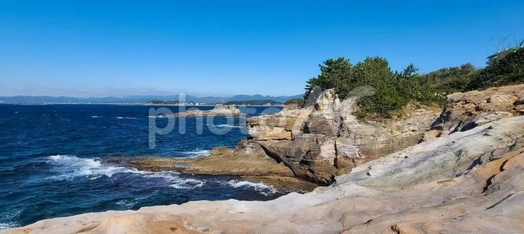 南紀白浜　千畳敷の景色 南紀白浜,千畳敷,和歌山県の写真素材