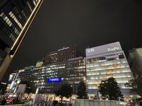 夜の名古屋駅の写真