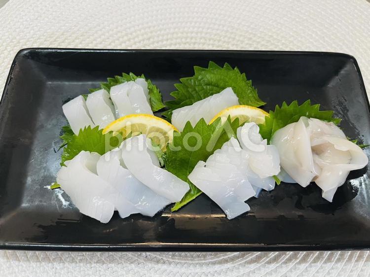 イカの刺身 いか,烏賊,刺身の写真素材