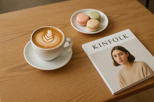 カフェでのひとときの写真