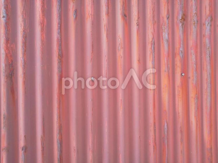 背景・トタン(赤茶) シャビー,トタン,男前の写真素材
