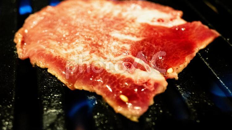 焼肉の牛タン 牛タン,焼肉,タンの写真素材