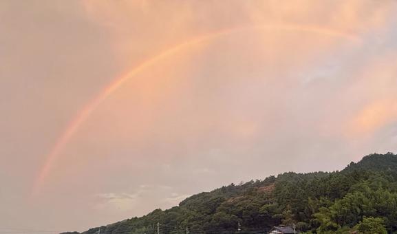 Sunrise and rainbow scenery 1, JPG