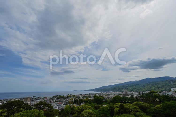 穏やかな小田原市内の眺め 小田原,小田原市,市街地の写真素材