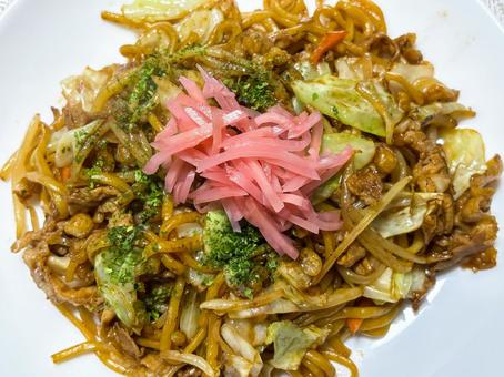 ソース焼きそば ソース焼きそば,焼きそば,ヤキソバの写真素材