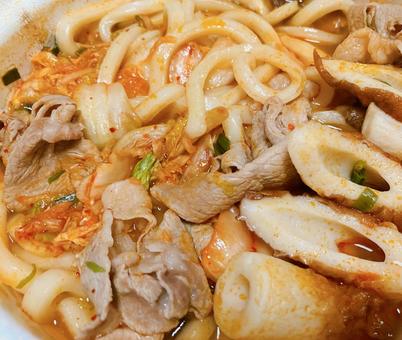 キムチチゲうどん キムチチゲうどん うどん,キムチ,チゲの写真素材