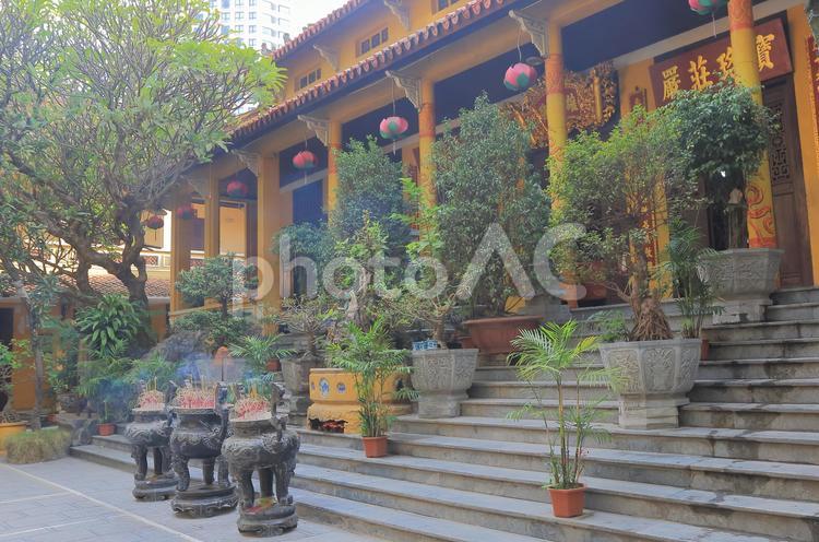 ベトナム　ハノイのクアン　スー寺院 ベトナム,ハノイ,寺の写真素材