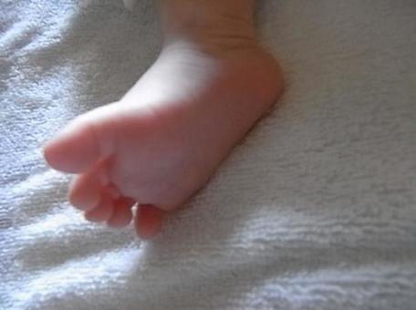 赤ちゃんの足 赤ちゃんの足の写真