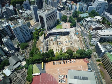 東京タワーから見た景色 東京タワーから見た景色 街並み,東京,自然の写真素材