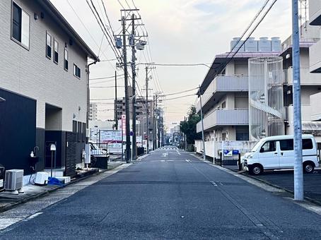 裏通り 裏通り アパート,裏通り,路地裏の写真素材
