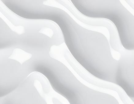 光沢ある白インクの曲線模様 光沢ある白インクの曲線模様の写真