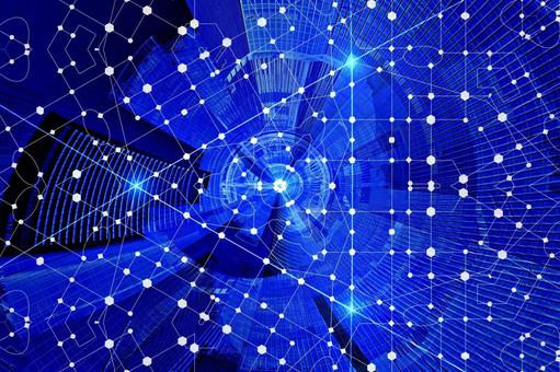 幻想的背景素材　電脳都市 背景画像,背景素材,壁紙の写真素材