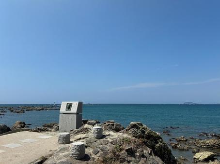 森戸大明神裏の海岸(森戸海岸)その1 森戸大明神裏の海岸(森戸海岸)その1の写真