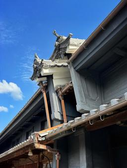 うだつの上がる町並み3 うだつの上がる町並み,うだつ,歴史的建造物の写真素材