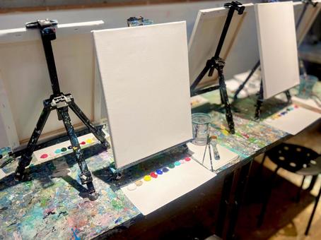 二つずつ並べた白いキャンバス キャンバス,真っ白,描くの写真素材