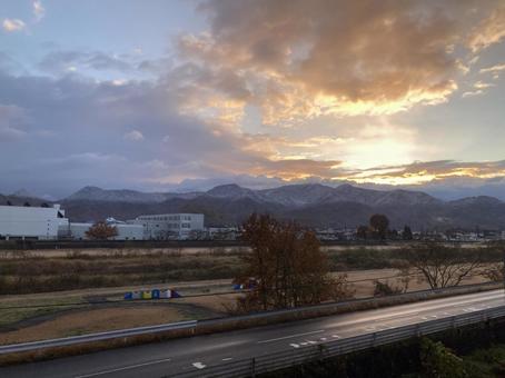 朝焼け 朝焼け,朝日,日の出の写真素材