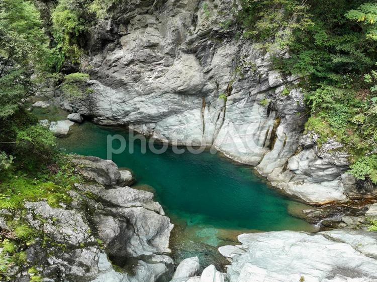 愛媛県西条市　止呂峡の風景 止呂峡,止呂淵,渓谷の写真素材