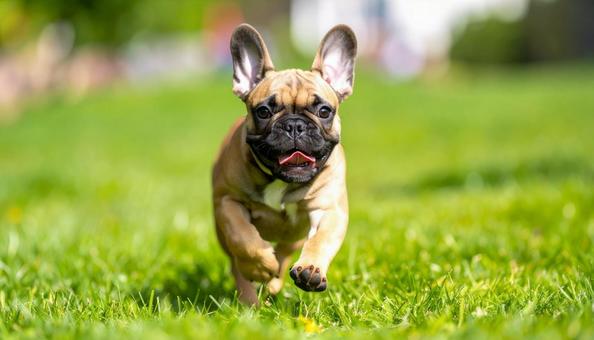 フレンチブルドックの子犬 フレンチブルドックの子犬の写真