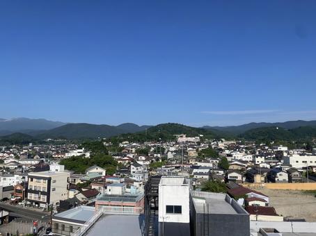 飯坂温泉の眺め 飯坂温泉の眺めの写真