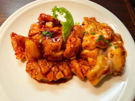 ホルモン盛り合わせ 焼肉屋メニュー,焼肉屋,ホルモンの写真素材