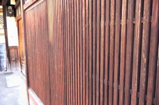 家屋の格子　奈良町風景　格子戸・格子窓2 格子,格子戸,格子窓の写真素材