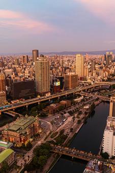 都市景観 都市景観 ステーションワン,淀屋橋,大阪の写真素材