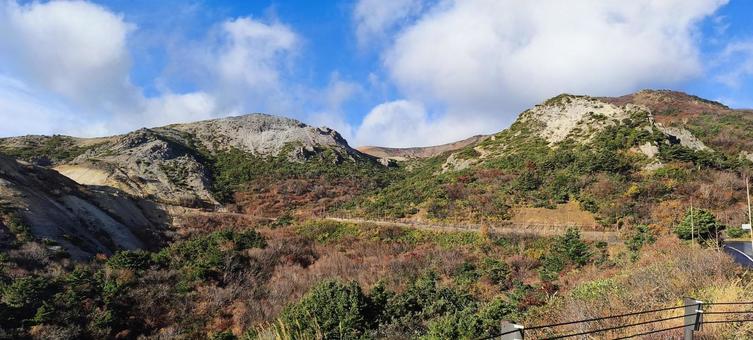 磐梯吾妻スカイライン(福島) 山,空,風景の写真素材