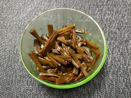 キャラブキの佃煮 キャラブキの佃煮の写真