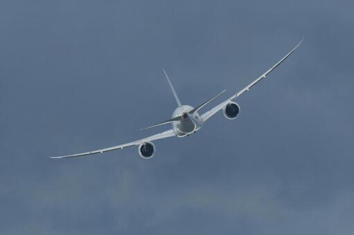 飛行機と空 飛行機,旅客機,航空機の写真素材