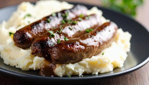 定番料理 バンガーズアンドマッシュ 定番料理 バンガーズアンドマッシュの写真