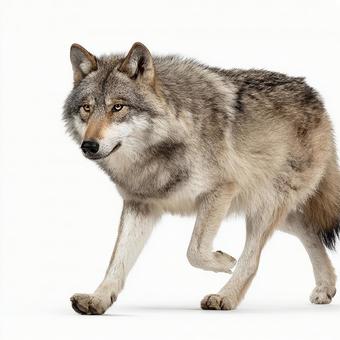 孤高の存在、狼の姿 孤高の存在、狼の姿の写真