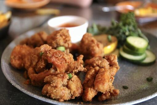 鶏の唐揚げ　フライドチキン からあげ,食べ物,フライドチキンの写真素材