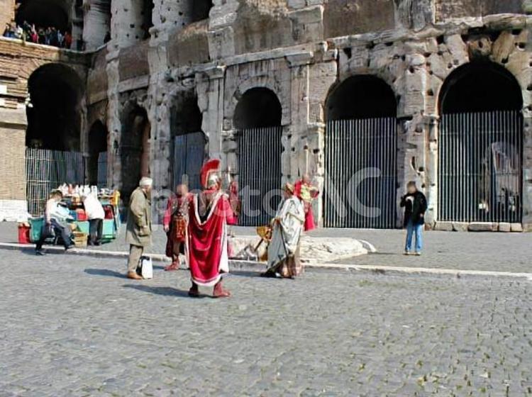 コロッセオ　遺跡　イタリア　古代ローマ ローマ時代,コロシアム,コロセウムの写真素材