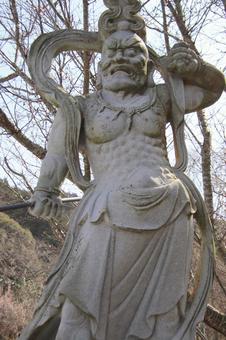 宗像市の鎮国寺の仁王像 宗像市の鎮国寺の仁王像 宗像市,鎮国寺,観光名所の写真素材