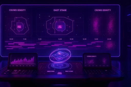 来場密度モニターの写真