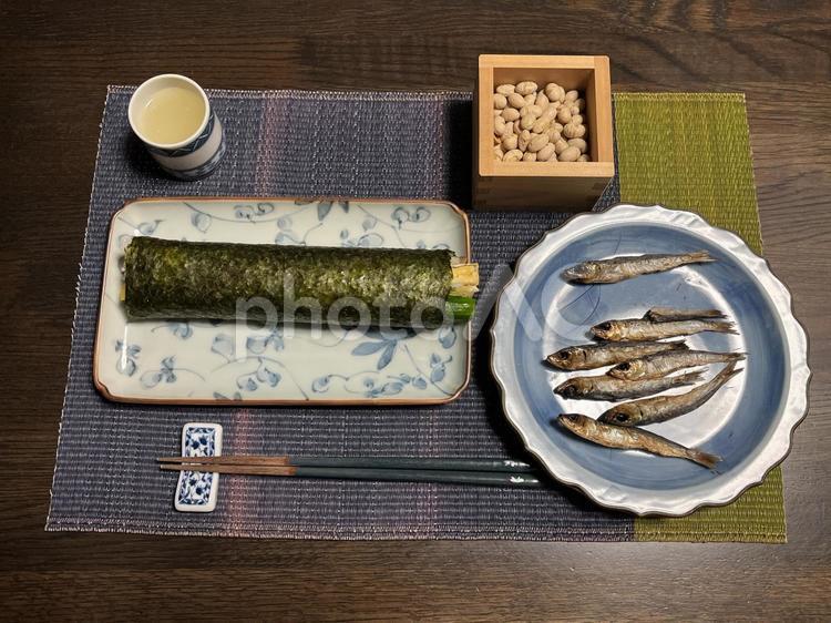 節分の食べ物 節分,鰯,いわしの写真素材