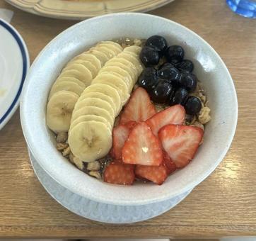 アサイーボウル アサイーボウル,フルーツ,バナナの写真素材