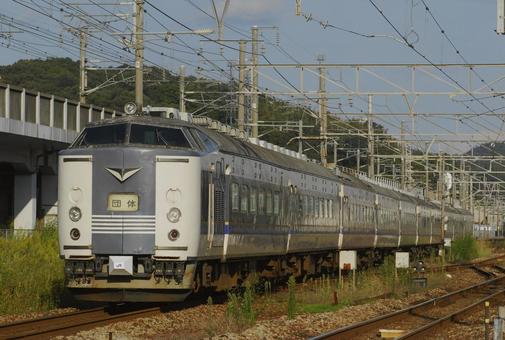 583系 特急電車 583系 特急電車 鉄道,電車,線路の写真素材