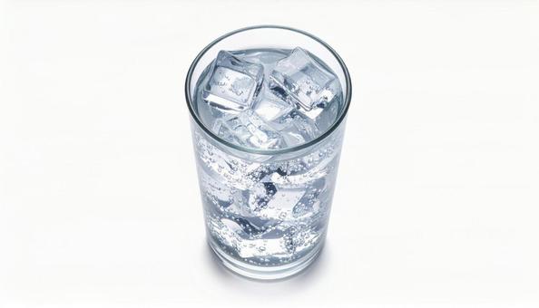 炭酸水 氷入り 炭酸水 氷入りの写真