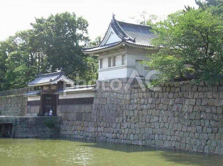 丸亀城大手二の門 丸亀城の写真素材