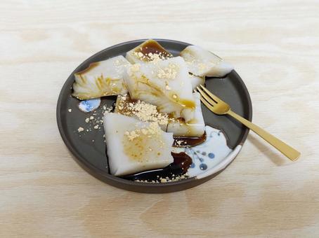 くずもち くず餅,葛,餅の写真素材