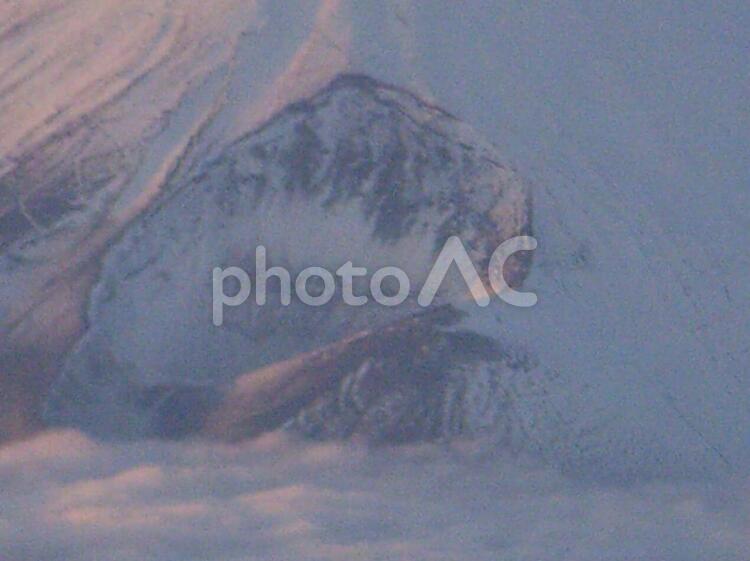 夕暮れの富士山 夕暮れの富士山,夕焼けの富士山,富士山の写真素材