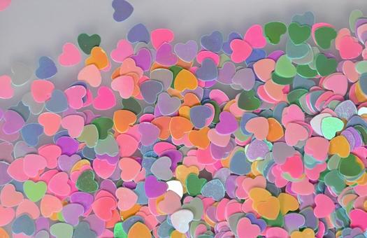 Photo, heart, confetti, pastel, 