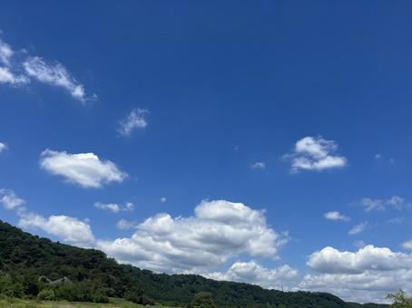青空 青空 空,夏空,自然の写真素材