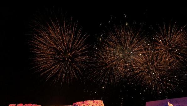 打ち上げ花火の写真