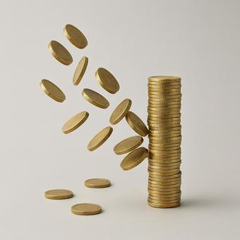 崩れ落ちる黄金の塔 崩れ落ちる黄金の塔の写真