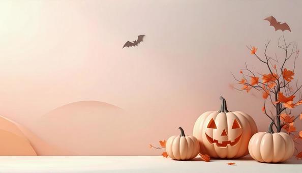 パステルカラーなハロウィン飾り パステルカラーなハロウィン飾りの写真